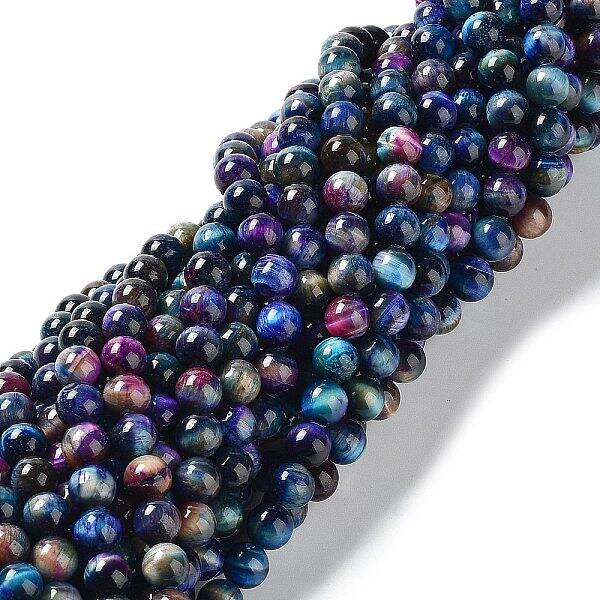 Natural Rainbow Tiger Eye Beads Strands