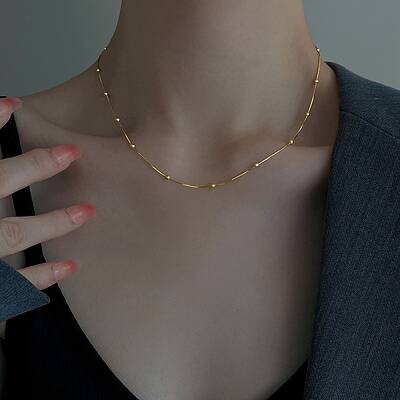 304 Stainless Steel Satellite Chains Necklaces for Women