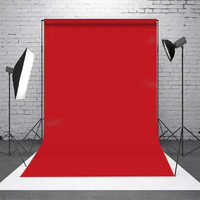 Aperturee Bright Red Solid Color Portrait Photography Backdrop, 2X3FT(0.6MX1M), 14 USD, CYSD6I52-M, solid backdrops