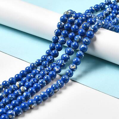 Synthetic Turquoise and Sea Shell Assembled Beads Strands