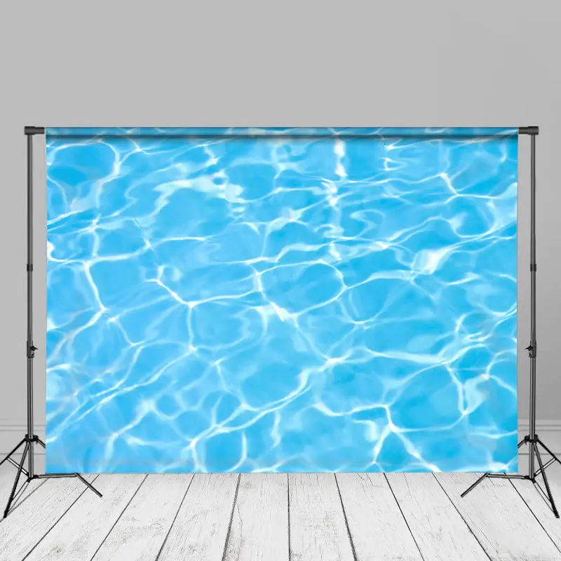Summer Blue Splash Water Ripple Backdrop For Photo - Aperturee