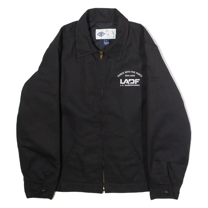 DICKIES Los Angeles Danceforce 2004-05 Mens Workwear Jacket Black USA L