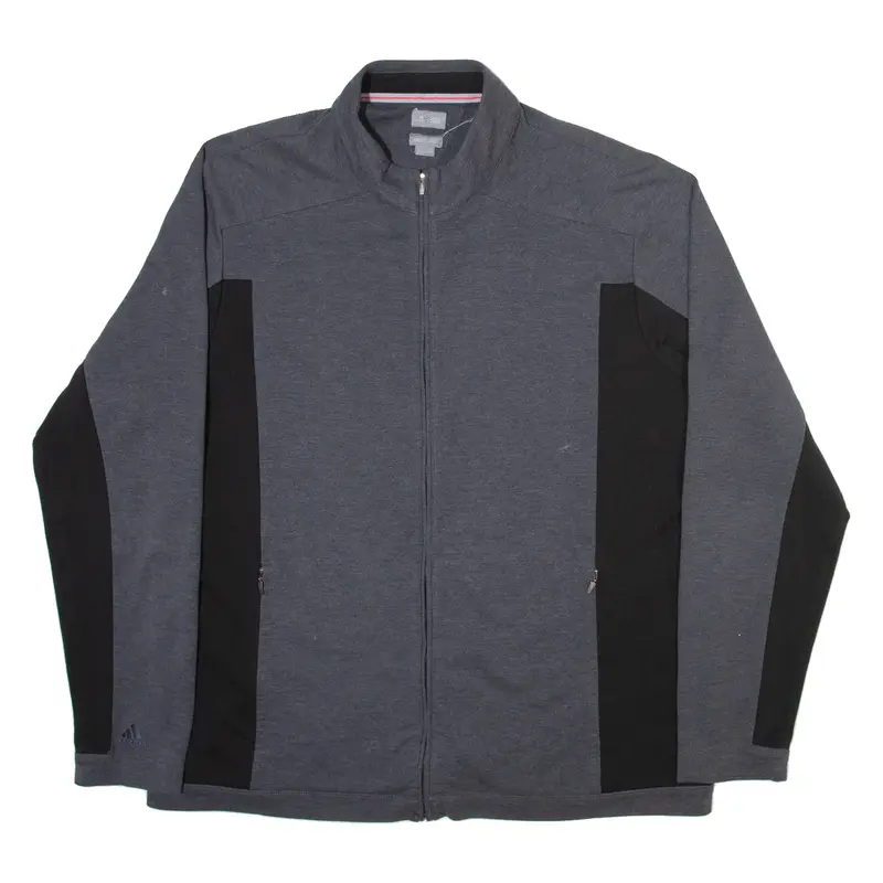 ADIDAS Mens Track Jacket Grey 2XL