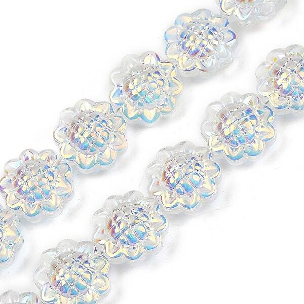 Electroplate Glass Bead Strands