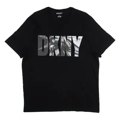 DKNY Womens T-Shirt Black L