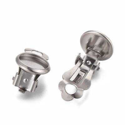 Tarnish Resistant 304 Stainless Steel Clip-on Earring Setting