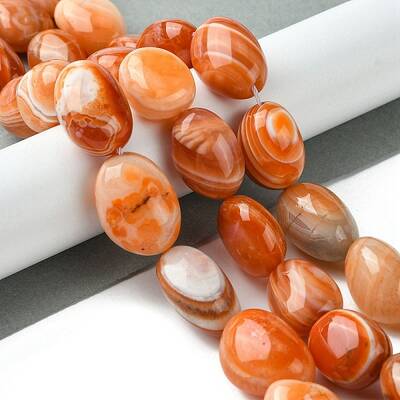 Natural Red Botswana Agate Beads Strands