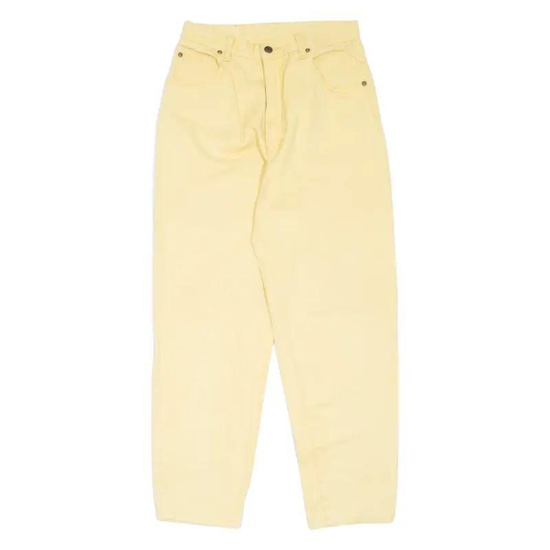 GALAXY COMPANY Womens Jeans Yellow Regular Mom 90s W26 L28