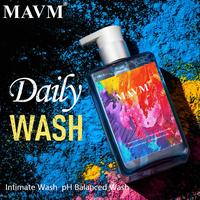 MAVM Men's Daily Intimate Wash with Blue Fragrance, pH Balanced Cleanser