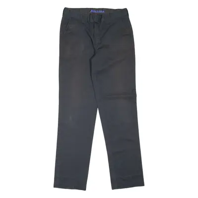 DICKIES Workwear Womens Trousers Black Slim Tapered W28 L30