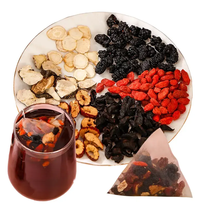 Tea for men Healthy Tea Drink Natural Plant Formula Long-lasting and strong Six Treasures Tea fruit fresh Beverage ginseng te...