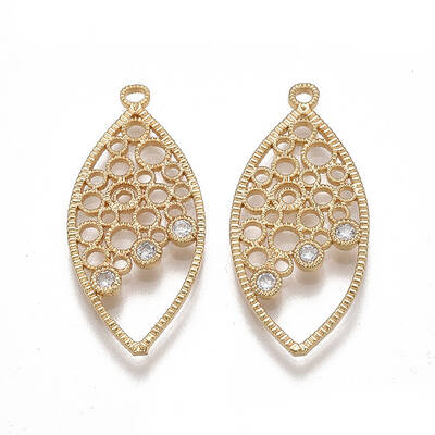 Brass Filigree Pendants