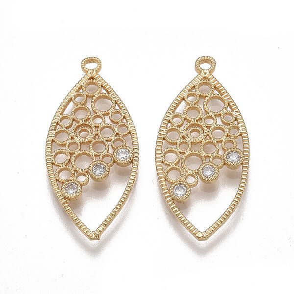 Brass Filigree Pendants