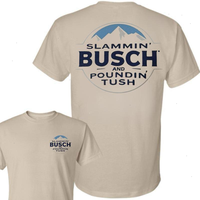 Slammin Busch And Poundin Tush Shirt, Funny Busch Light T-Shirt, Trending Hilarious Shirt, Unisext cotton T-shirt Classic Men...