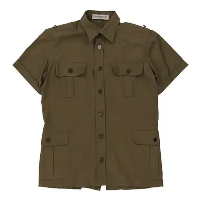 Cacharel Short Sleeve Shirt - Medium Khaki Cotton
