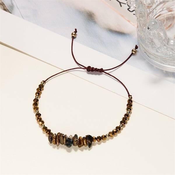 Natural Gemstones Adjustable Bracelets