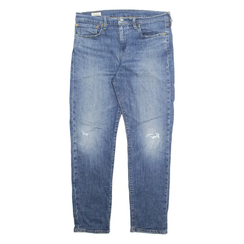 LEVI'S Big E Mens Jeans Blue Regular Skinny Stone Wash W36 L32