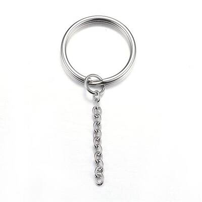 Tarnish Resistant 304 Stainless Steel Split Key Rings