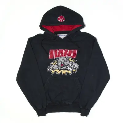 CHAMPION Indiana Wesleyan University Hoodie Black Pullover Mens S