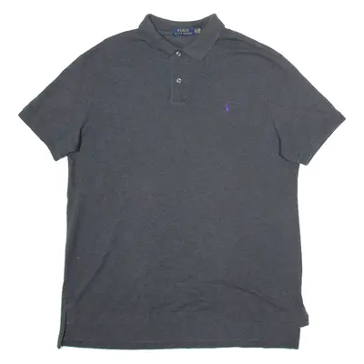 POLO RALPH LAUREN Mens Polo Shirt Grey Short Sleeve XL