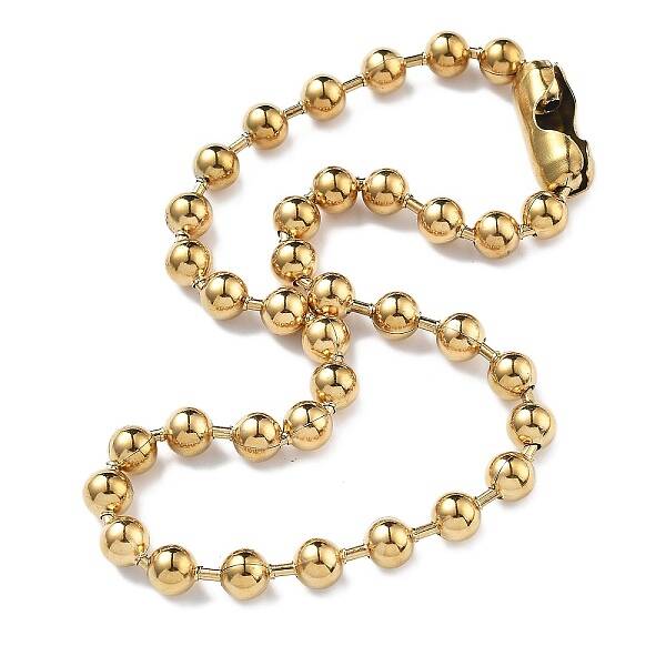 304 Stainless Steel Ball Chain Necklaces
