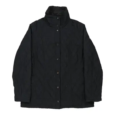 Jesmond Quilt Barbour Coat - Large Navy Polyester