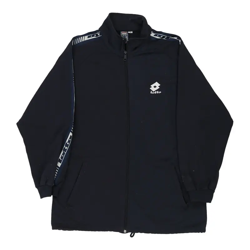 Lotto Track Jacket - XL Black Cotton