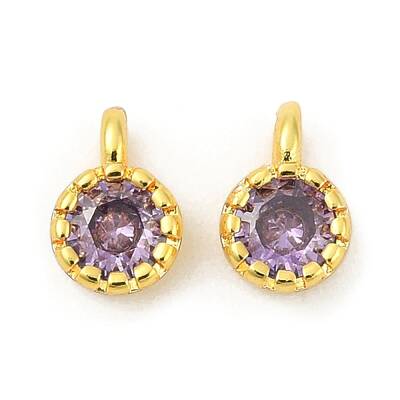 Brass Pave Cubic Zirconia Pendants