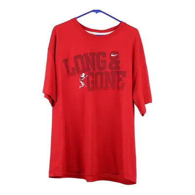 Nike T-Shirt - XL Red Cotton