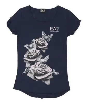 Ea7 Graphic T-Shirt - Medium Blue Cotton | Size: medium