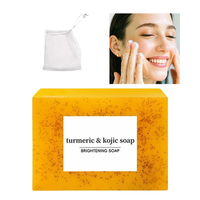 Lemon Turmeric Soap Bar for Face & Body, Deep Cleansing for All Skin Types Cleanser
