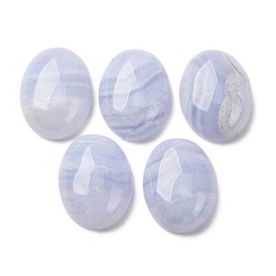 Natural Blue Lace Agate Cabochons