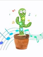 Dancing Cactus Baby Boy Toy,  Talking Cactus Toy Singing Cactus Repeats What You Say Baby Boy Toy, Nursery Song Cactus Baby G...