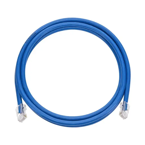 45400 Monoprice 5ft Cat6A RJ45 26AWG Pure Bare Copper Patch Cable Non-booted Ethernet Cable Blue
