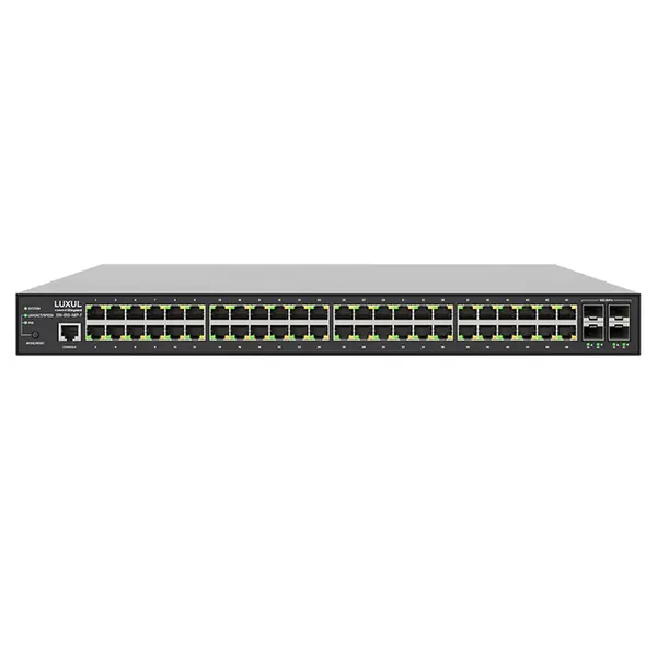 Luxul SW-615-48P-F | 48-Portx PoE+ Front-Facing 4 10Gb SFP+ Port 1Gb L2/L3 Managed Rackmount Switch