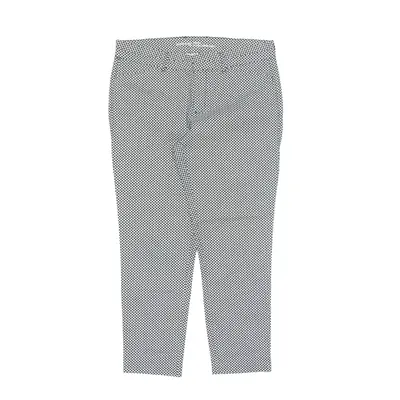 GAP Khaki City Patterned Trousers Black Slim Tapered Womens W32 L26