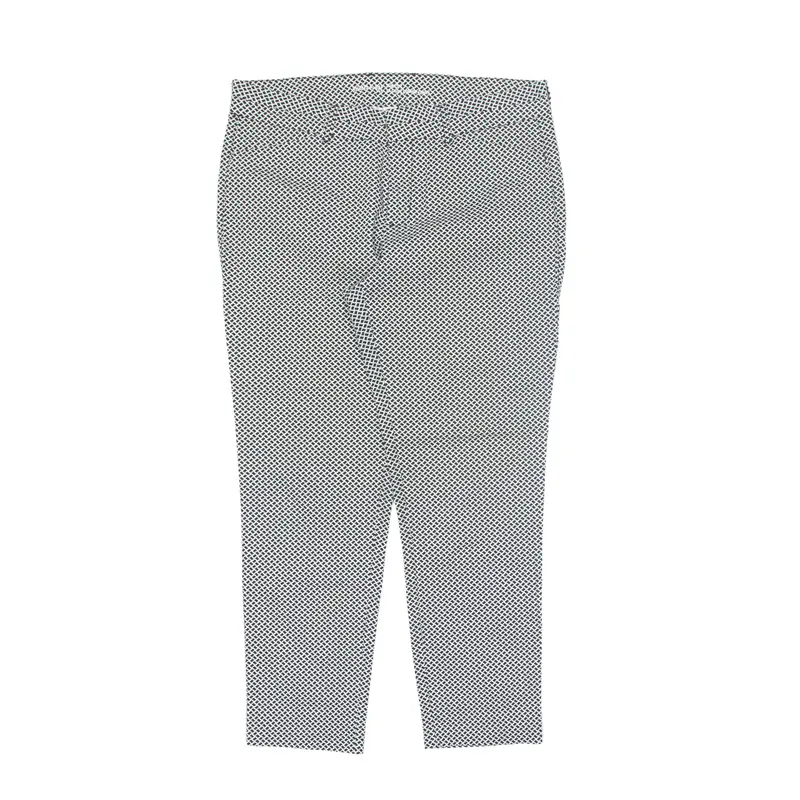 GAP Khaki City Patterned Trousers Black Slim Tapered Womens W32 L26