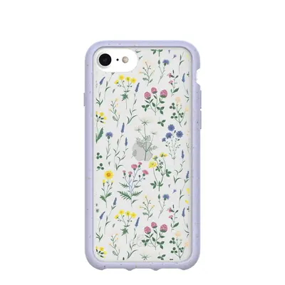 Clear Shadow Blooms iPhone 6/6s/7/8/SE Case With Lavender Ridge