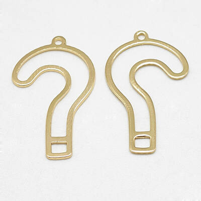 Brass Open Back Bezel Pendants