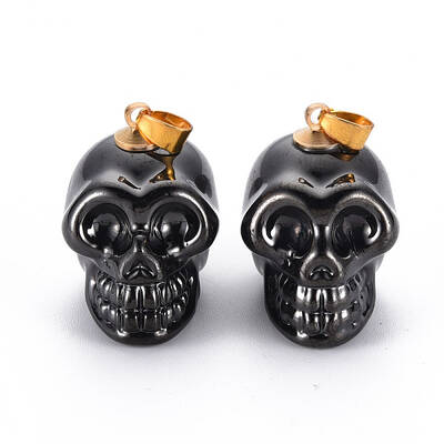 Electroplate K9 Glass Pendants
