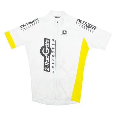 GIORDANA Cycling Mens Jersey White High Neck M