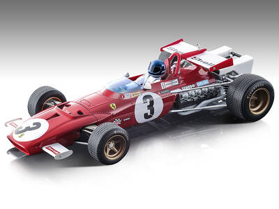 Ferrari 312B #3 Jacky Ickx Winner Formula One F1 Mexican GP (1970) with Driver Figure Mythos Series Limited Edition to 90 pie...