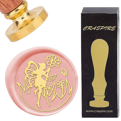 Brass Wax Seal Stamps with Wood Handle
