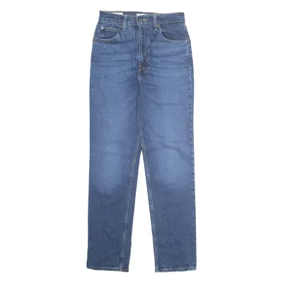 LEVI'S 70's High BIG E Womens Jeans Blue Regular Straight Stone Wash W26 L29