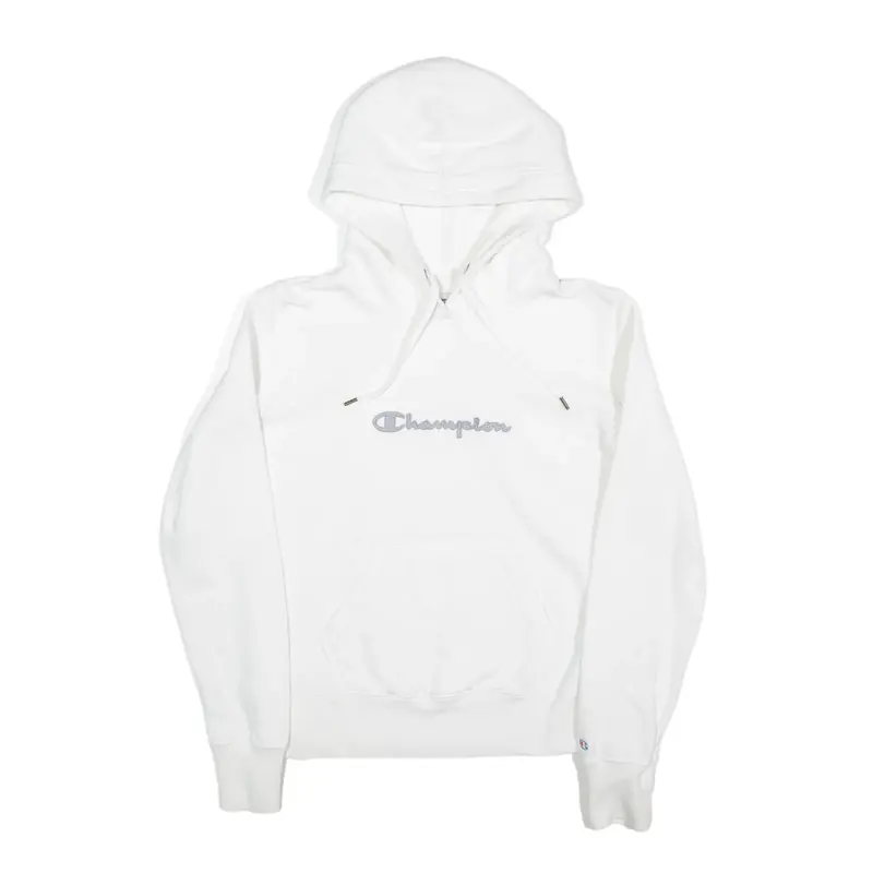 CHAMPION Hoodie White Pullover Womens M