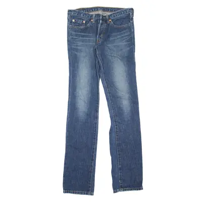 LEVI'S 540 Jeans Blue Denim Slim Skinny Stone Wash Mens W27 L32