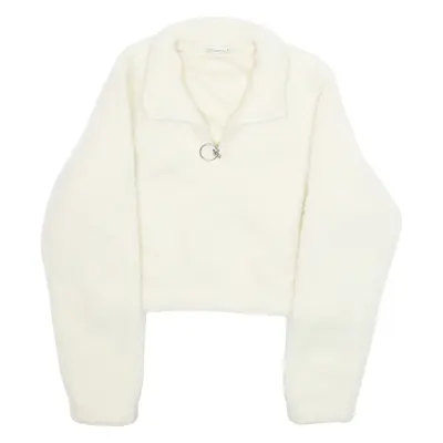 URBAN CLASSICS Cropped Womens Pullover Jacket Cream XS