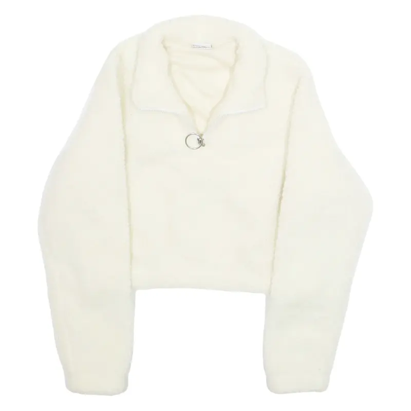 URBAN CLASSICS Cropped Womens Pullover Jacket Cream XS