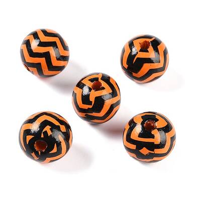 Halloween wood beads