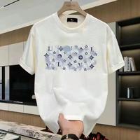 Men's cotton short-sleeved T-shirt 2024 summer new style |   design and printing |   230g high-weight cotton |   sweat-absorb...